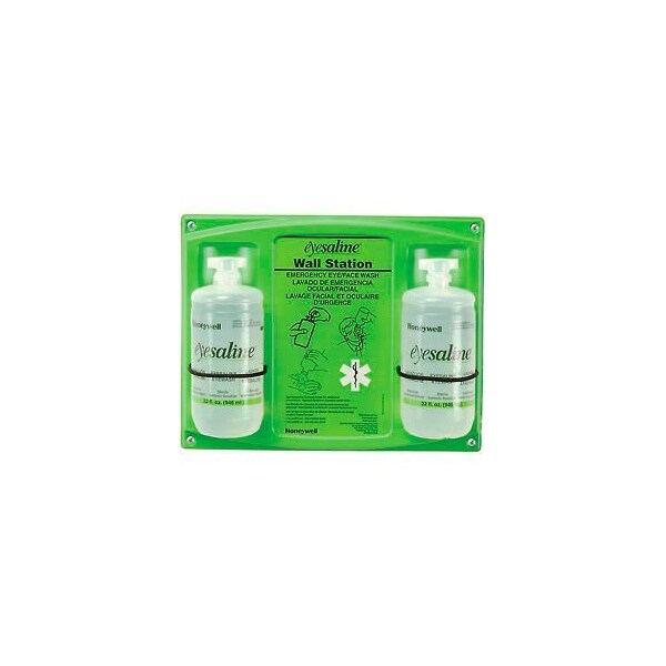 Honeywell North Honeywell Emergency Eye/Face Wash, 32 Oz. Double Bottle Station, 32-000462-0000 32-000462-0000-H5 - main
